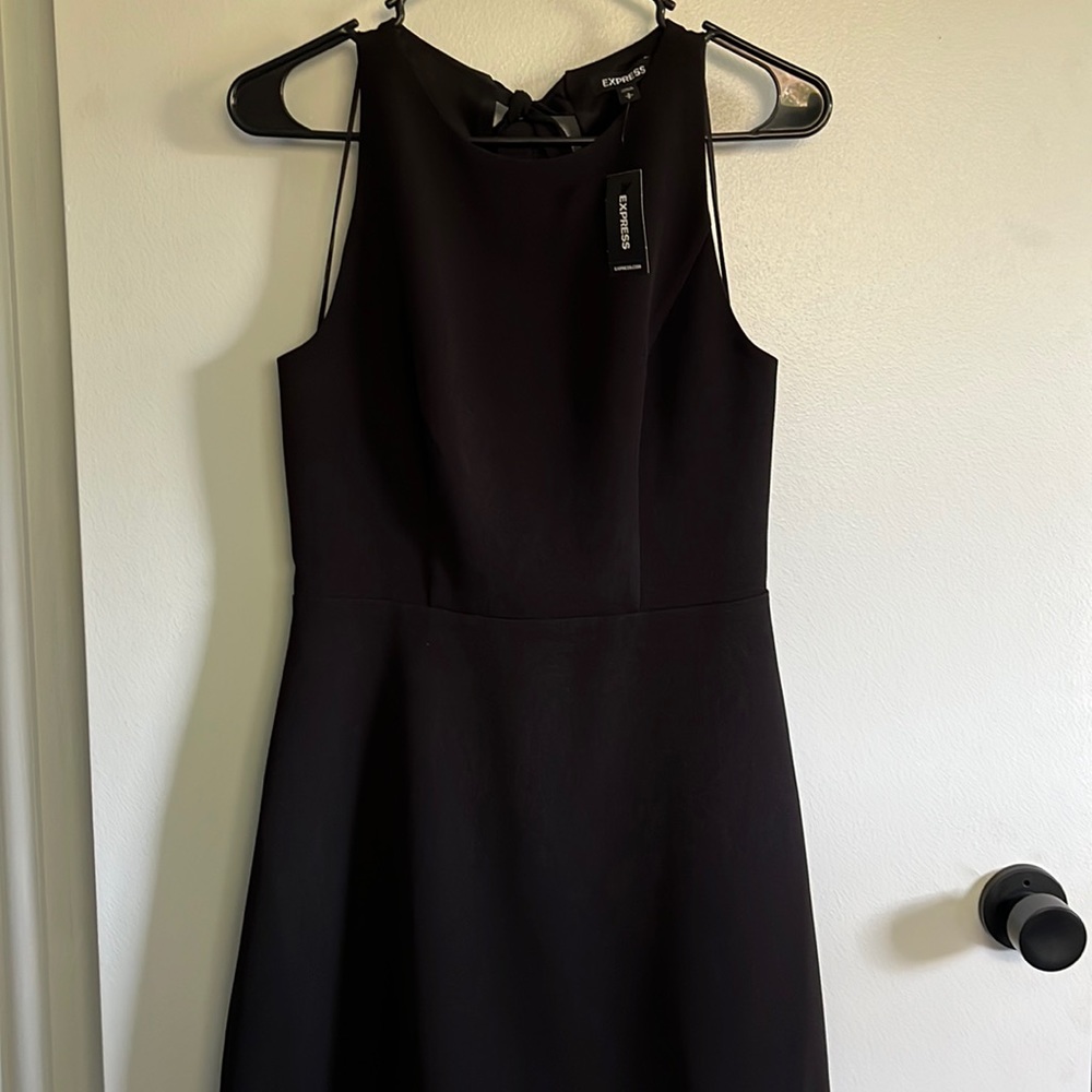 NWT Express Skater dress - black - small